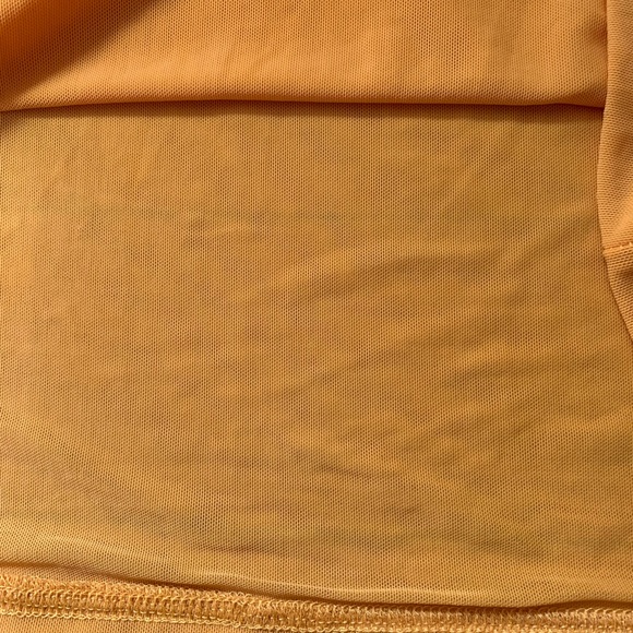 NWT! Boo Radley Gold Sheer Long Sleeve Mesh Top Size Small - Picture 6 of 6